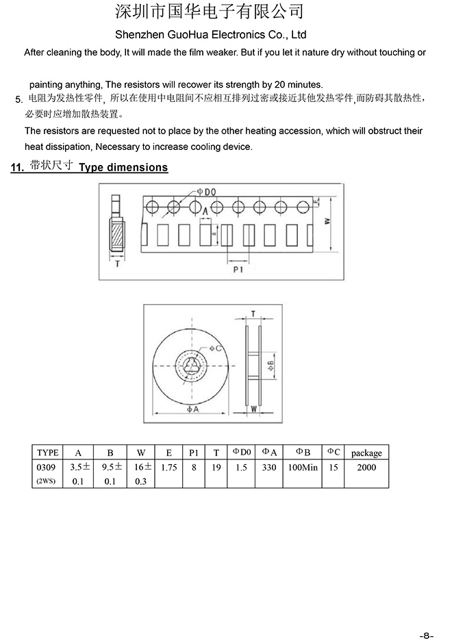 無引線繞線電阻-國華03092WS系列承認書-8